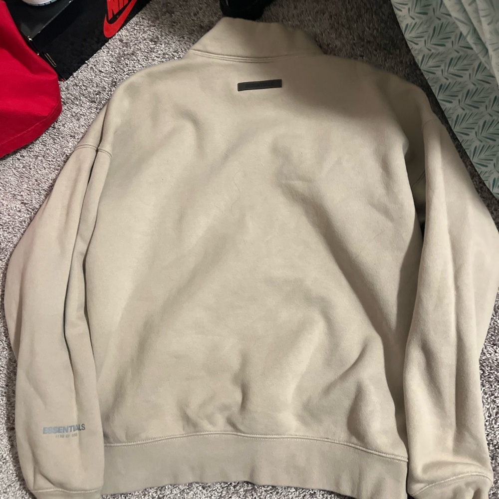 Essentials Men's Cream Sweater - Picture 2 of 2